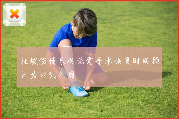 杜埃伤情乐观无需手术恢复时间预计为六到八周